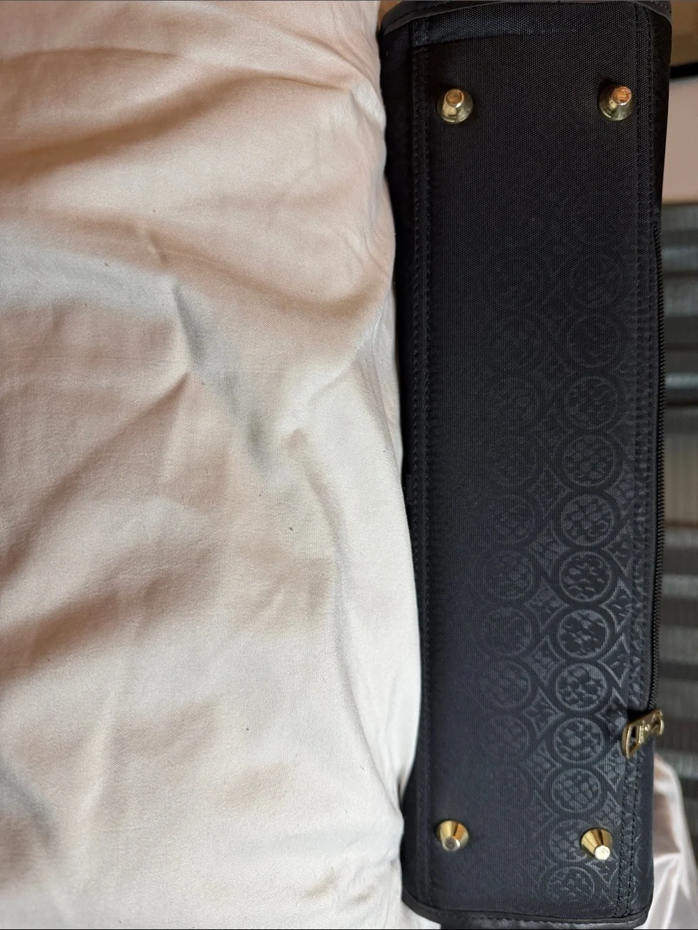 Nine West. Black Tote Bag with Gold Accents